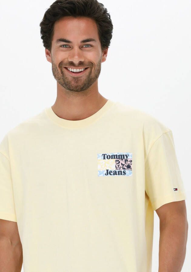 Tommy Jeans Gele T-shirt Tjm Floral Flag Tee