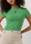 Tommy Jeans Groene T-shirt Tjw Bby Rib Xs Badge - Thumbnail 5