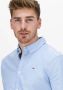 Lichtblauwe Tommy Jeans Casual Overhemd Tjm Slim Stretch Oxford Shirt - Thumbnail 6
