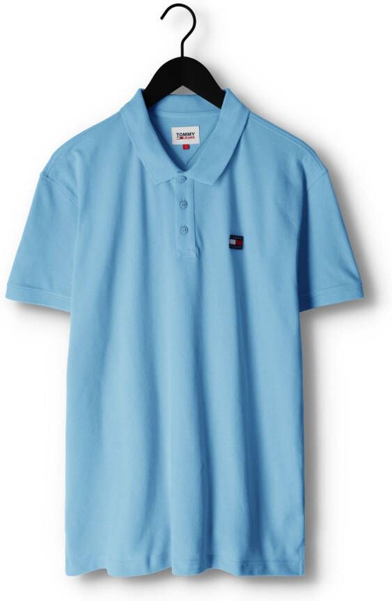 Tommy Jeans Lichtblauwe Polo Tjm Clsc Xs Badge Polo
