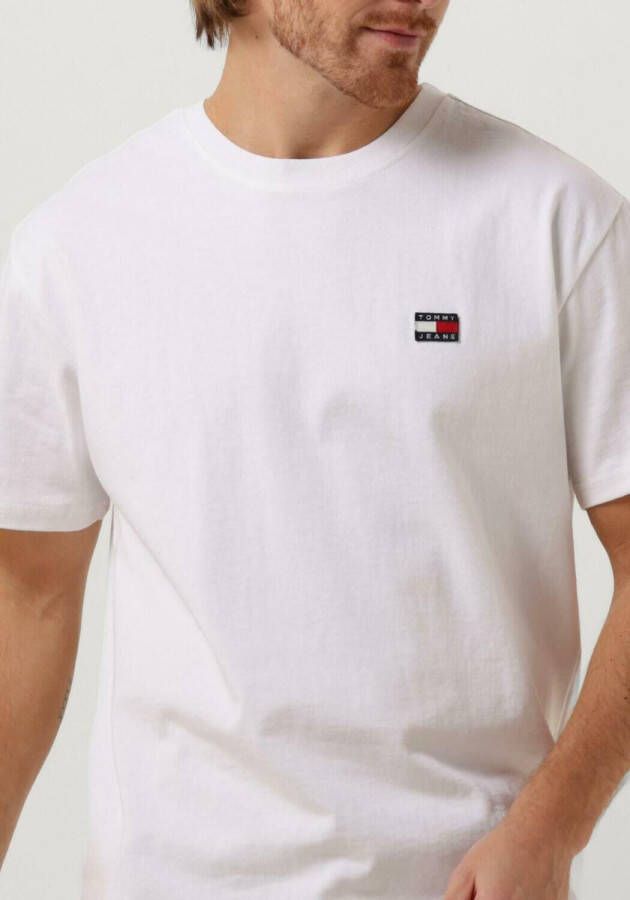 Tommy Jeans Witte T-shirt Tjm Clsc Tommy Xs Badge Tee