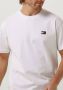 Tommy Jeans Witte Katoenen T-shirt met Geborduurd Logo voor Heren White Heren - Thumbnail 5