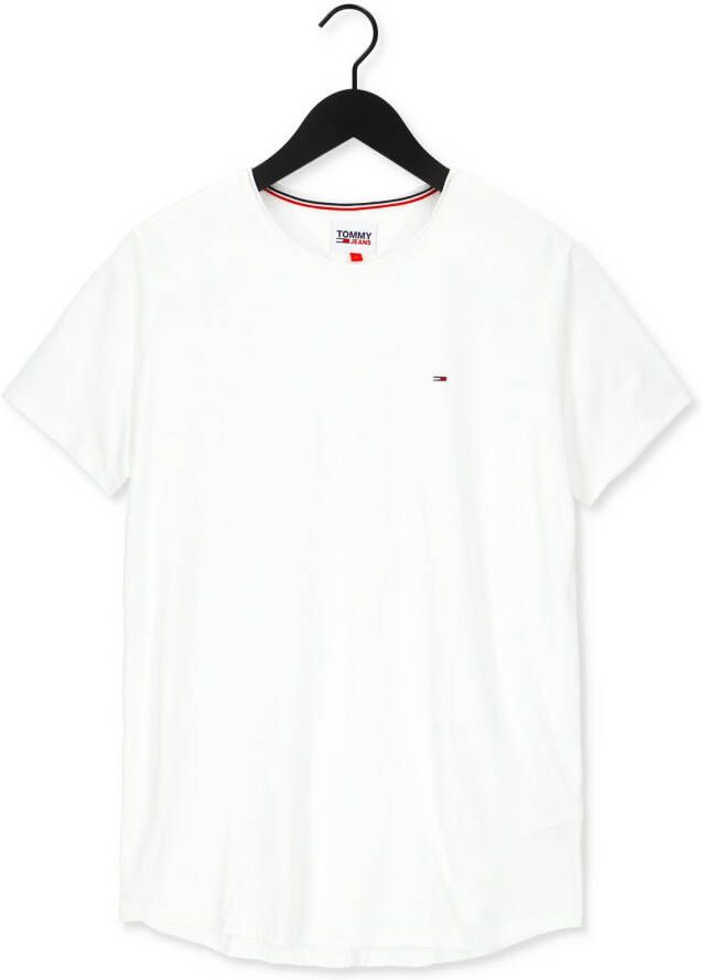 TOMMY JEANS Heren Polo's & T-shirts Tjm Slim Jaspe C Neck Wit