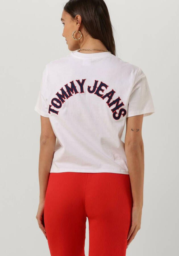 TOMMY JEANS Dames Tops & T-shirts Tjw Cls Varsity Prep 2 Tee Wit