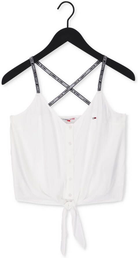 Tommy Jeans Witte Top Tjw Essential Strappy Top