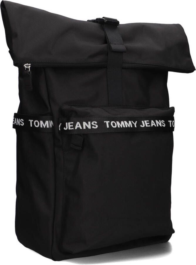 Tommy Jeans Zwarte Rugtas Tjm Essential Rolltop Backpack