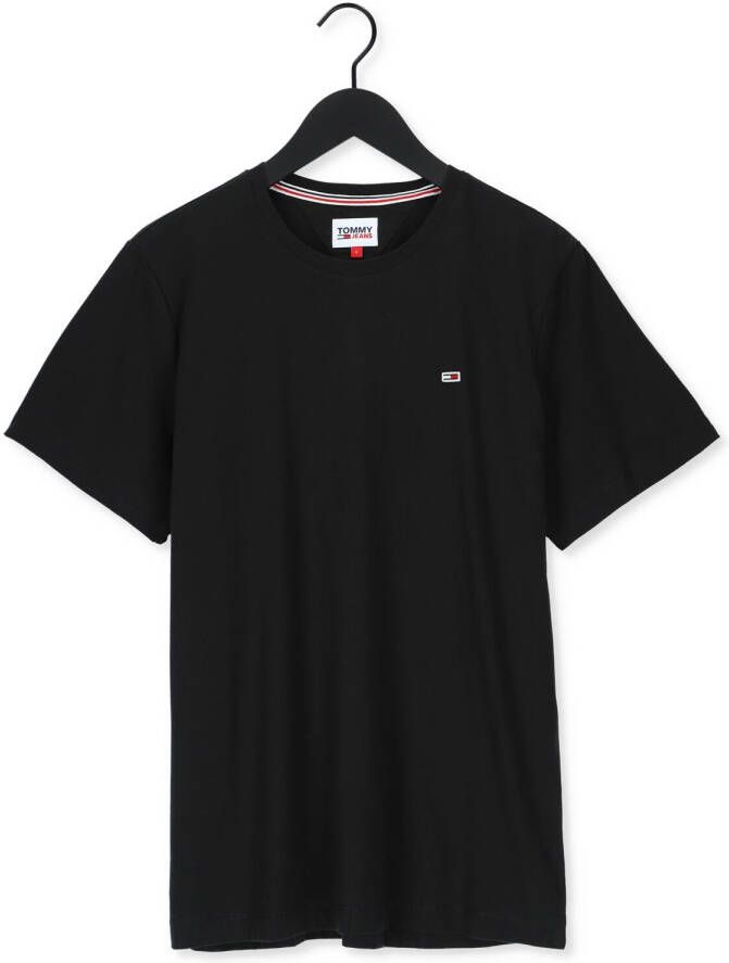 TOMMY JEANS Heren Polo's & T-shirts Tjm Classic Jersey C Neck Zwart