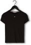 TOMMY JEANS Dames Tops & T-shirts Tjw Bby Essential Rib Ss Zwart - Thumbnail 7