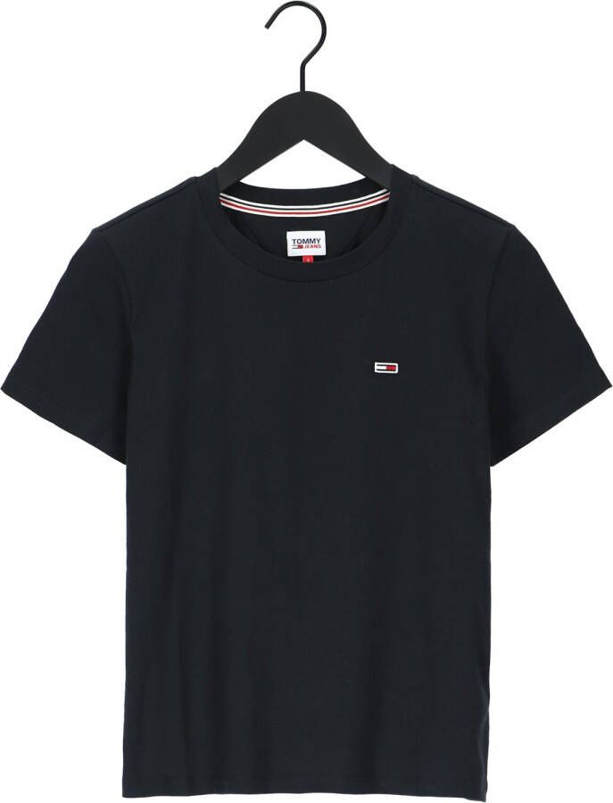 Tommy Jeans Zwarte T-shirt Tjw Regular Jersey C Neck