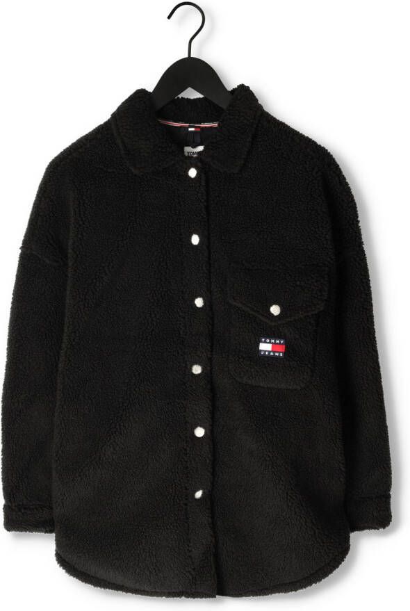 Tommy Jeans Zwarte Vest Shirts woven Tops