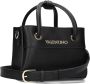Valentino by Mario Valentino Zwarte Rechthoekige Dames Tas met Gouden Valentino Inscriptie Black Dames - Thumbnail 2