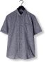 Vanguard Blauwe Casual Overhemd Short Sleeve Shirt Linen Cotton Blend - Thumbnail 5