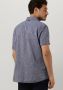 Vanguard Blauwe Casual Overhemd Short Sleeve Shirt Linen Cotton Blend - Thumbnail 6
