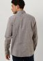 VANGUARD Heren Overhemden Long Sleeve Shirt Linen Cotton Blend 2 Tone Bruin - Thumbnail 5