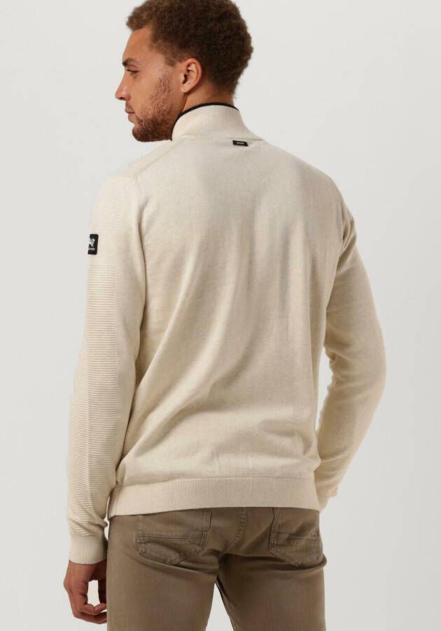 Vanguard Gebroken Wit Vest Zip Jacket Cotton Melange