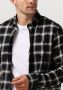 VANGUARD Heren Overhemden Long Sleeve Shirt Check Viscose Cotton Blend Grijs - Thumbnail 3
