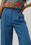 VANILIA Dames Broeken Crepe Tailored Wide Pant Blauw - Thumbnail 2