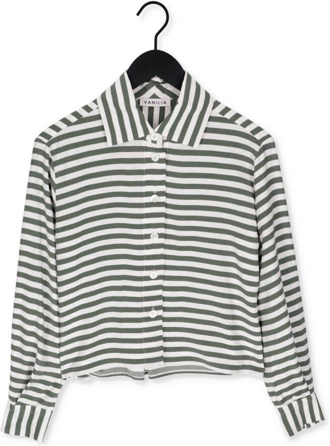 VANILIA Dames Blouses Shirt Stripe Groen