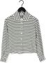VANILIA Dames Blouses Shirt Stripe Groen - Thumbnail 2