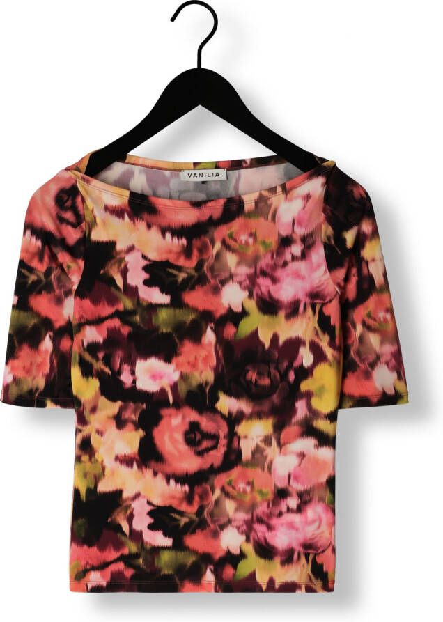 VANILIA Dames Tops & T-shirts Blurry Boat Neck Multi