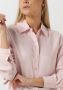 VANILIA Dames Blouses Silky Cropped Shirt Lichtroze - Thumbnail 4