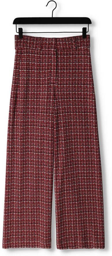 VANILIA Dames Broeken Tartan Tweed Tube Rood