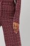 VANILIA Dames Broeken Tartan Tweed Tube Rood - Thumbnail 4