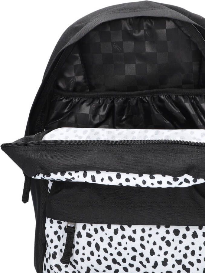 Vans Zwarte Rugtas Gr Girls Realm Backpack Dalmatian