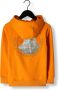VINGINO hoodie Noell met backprint oranje zwart Sweater Backprint 104 - Thumbnail 4