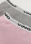 VINGINO shorts set van 2 lichtroze grijs melange Slip Meisjes Stretchkatoen 110 116 - Thumbnail 3