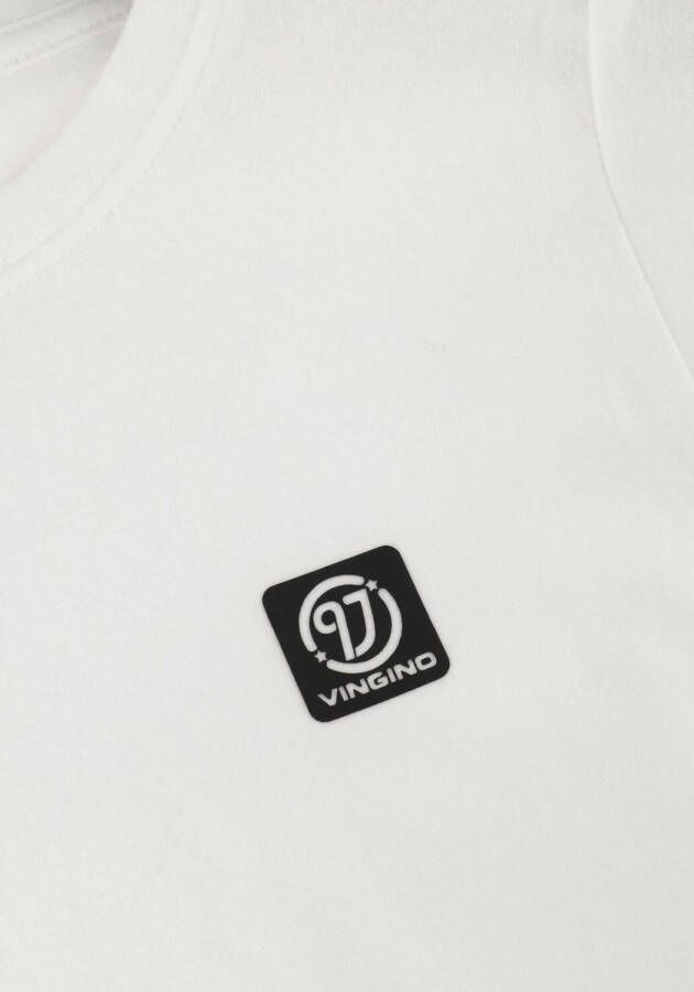VINGINO Jongens Polo's & T-shirts B-basic-tee-rnss Wit