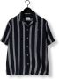WOODBIRD Heren Overhemden Hale Striped Shirt Donkerblauw - Thumbnail 3