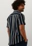 WOODBIRD Heren Overhemden Hale Striped Shirt Donkerblauw - Thumbnail 4