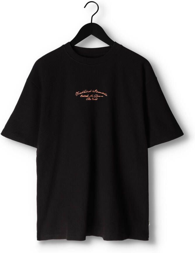 Woodbird Zwarte T-shirt Cole Road Tee