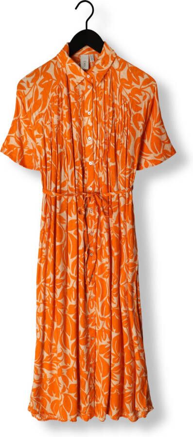 Y.A.S. Oranje Midi Jurk Yaslefira 2 4 Long Shirt Dress S.