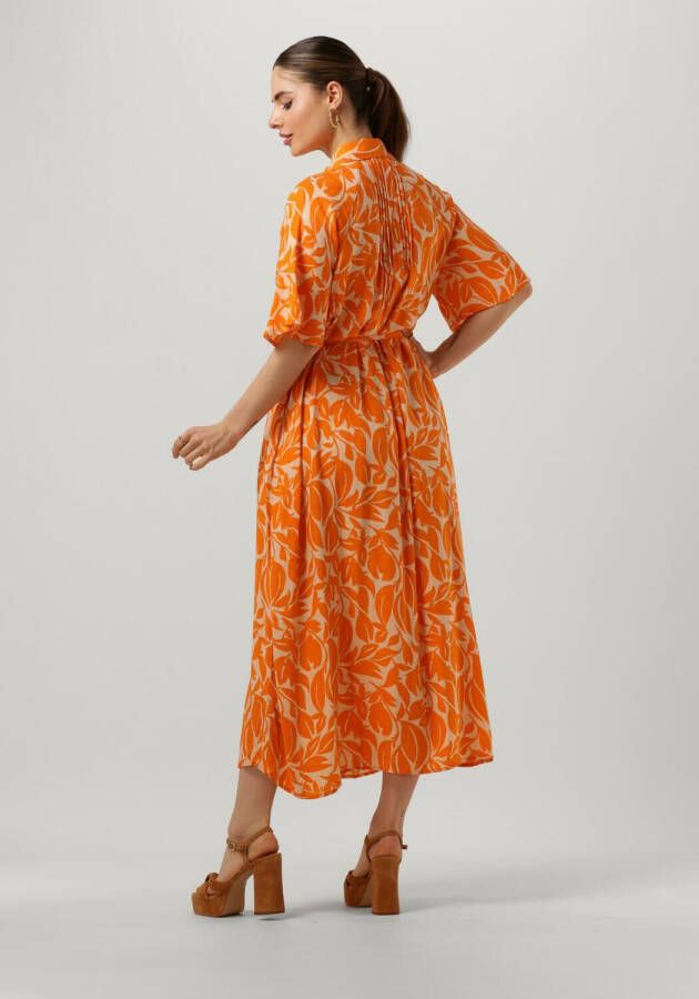 Y.A.S. Oranje Midi Jurk Yaslefira 2 4 Long Shirt Dress S.
