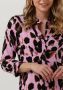 Y.A.S maxi blousejurk YASSAVANNA met panterprint roze zwart - Thumbnail 3