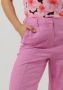 Y.A.S high waist straight fit pantalon YASISMA fuchsia - Thumbnail 4