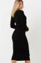 Y.A.S. Zwarte Midi Jurk YasKanna Ls Midi Knit Dress - Thumbnail 3
