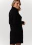 Y.A.S. Dames Jurken Yasdalma Ls Zip Knit Dress Zwart - Thumbnail 4