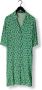 Ydence blousejurk Palmer met bladprint en plooien groen blauw - Thumbnail 4