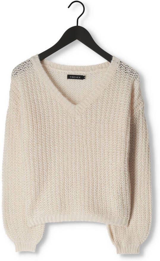 YDENCE Dames Truien & Vesten Knitted Sweater Beryl Ecru