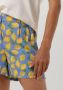 Ydence high waist regular fit short Katie met all over print blauw geel - Thumbnail 3