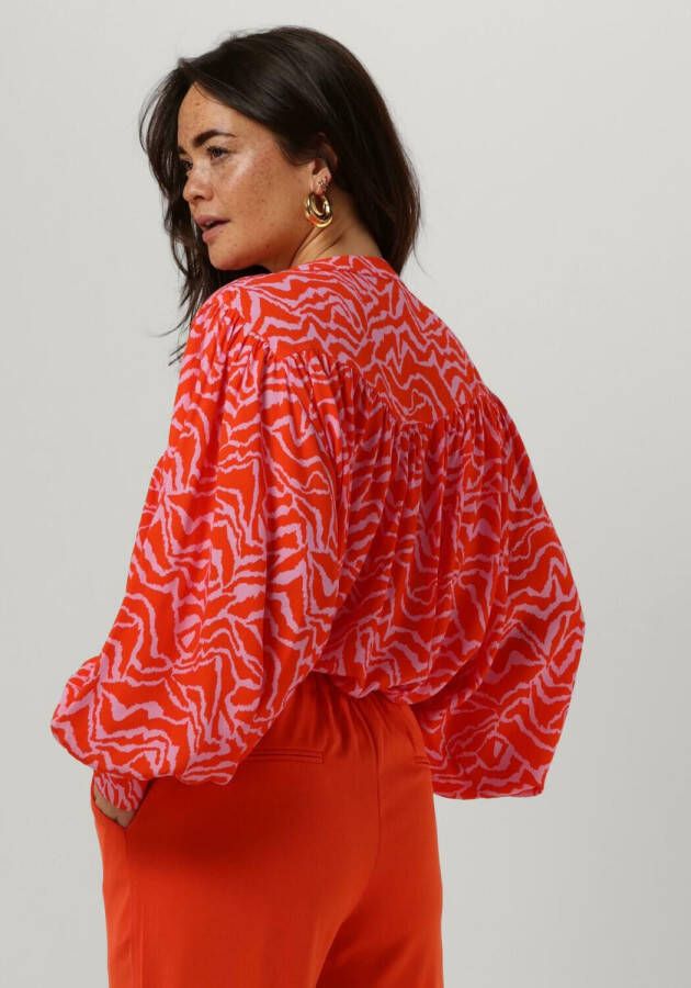 YDENCE Dames Blouses Blouse Rian Rood