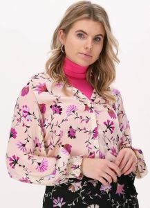 Fabienne Chapot gebloemde geweven blouse Cliff van gerecycled polyester ecru roze