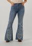 Fabienne Chapot flared jeans Eva Extra Flare met borduursels blauw - Thumbnail 1