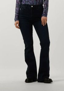 Fabienne Chapot high waist jeans Eva met borduursels dark blue denim