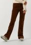 Fabienne Chapot Eva corduroy flare trousers camel brown Bruin Dames - Thumbnail 1