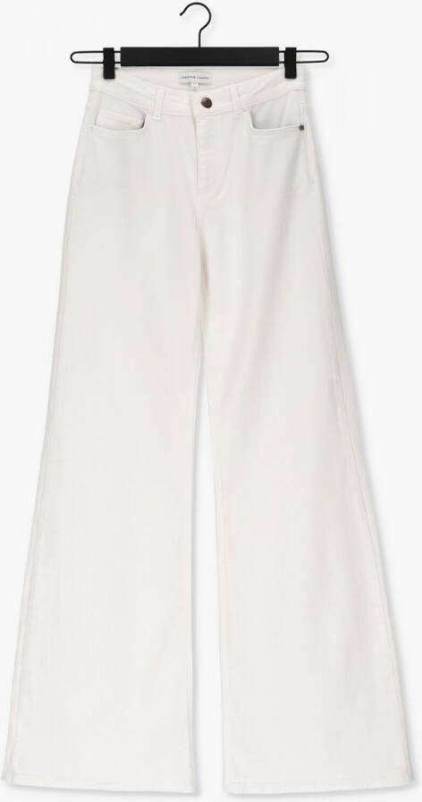 FABIENNE CHAPOT Dames Jeans Eva Wide Leg Trousers Creme