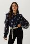 Fabienne Chapot blouse Josie Indie met hartjes en volant zwart zilver - Thumbnail 1